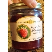 Nature's Hollow Sugar Free Raspberry Preserves: Calories, Nutrition ...