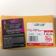User added: trader joes, Wisconsin sharp cheddar cheese: Calories