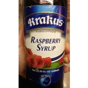Krakus Raspberry Syrup: Calories, Nutrition Analysis & More | Fooducate