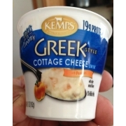 Kemps Greek Style Cottage Cheese Lowfat With Peaches Calories