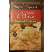 Chef's Cupboard Sour Cream & Chive, Mashed Potatoes: Calories ...