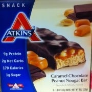 atkins nougat bar
