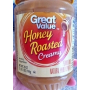 Great Value Honey Roasted Creamy, Peanut And Natural Honey Spread ...