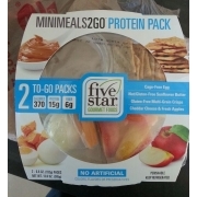 Five Star Gourmet Foods Mini Meals 2 Go, Protein Pack: Calories ...