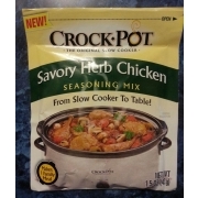 Crock Pot Savory Herb Chicken, Seasoning Mix: Calories, Nutrition