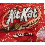 Kit Kat Crisp Wafers in Milk Chocolate, Snack Size Bars: Calories ...