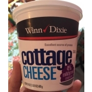 Winn-Dixie Cottage Cheese, Small Curd: Calories, Nutrition Analysis