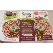 Simply Fresh Kitchen Chicken Bowls Baja Style Calories Nutrition Analysis More Fooducate