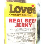 Love's Jerky, Real Beef: Calories, Nutrition Analysis & More | Fooducate
