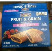 Hill Country Fare Fruit And Grain, Mixed Berry, Cereal Bars: Calories ...