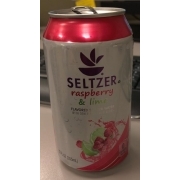 Giant Seltzer Water Raspberry And Lime Flavored Calories Nutrition 