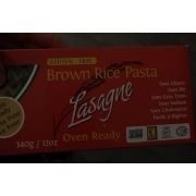 Rizopia Pasta, Lasagne, Brown Rice: Calories, Nutrition Analysis & More ...