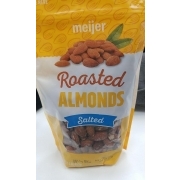 Meijer Roasted Almonds, Salted: Calories, Nutrition Analysis & More ...