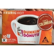 Dunkin Donuts K-Cup Pods, Colombian Coffee, Medium Roast: Calories,  Nutrition Analysis & More | Fooducate