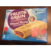Meijer Fruit And Grain Breakfast Bars, Mixed Berry: Calories, Nutrition ...