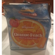 Wegmans Orange Peach, Fruit And Veggie Bars: Calories, Nutrition ...