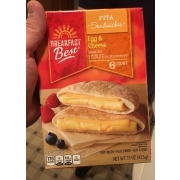 Breakfast Best Pita Sandwiches, Egg & Cheese: Calories, Nutrition