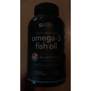 Sports Research Omega 3 Fish Oil, Dietary Supplement: Calories ...