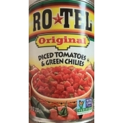 Ro-Tel Diced Tomatoes & Green Chilies, Original: Calories, Nutrition ...