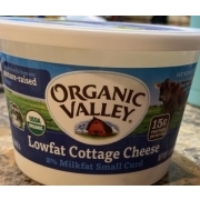 Organic Valley Lowfat Cottage Cheese Organic Small Curd Calories