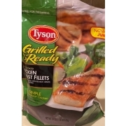 Tyson Chicken Breast Fillets, with Rib Meat: Calories, Nutrition ...