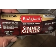 Bridgford Summer Sausage: Calories, Nutrition Analysis & More | Fooducate