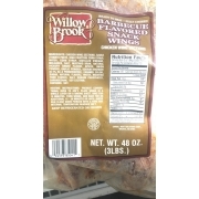 Willow Brook Chicken Snack Wings, Barbecue: Calories, Nutrition