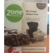 zone perfect oatmeal chocolate chunk nutrition