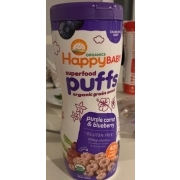 Happy Baby Superfood Puffs, Purple Carrot Blueberry: Calories