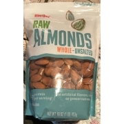 Meijer Raw, Whole Almonds: Calories, Nutrition Analysis & More | Fooducate