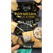 specially selected parmesan garlic & herb pita chips