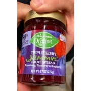 Wegmans Organic Fruit Spread, Triple Berry Jammin': Calories, Nutrition ...