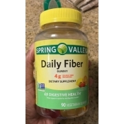 Spring Valley Daily Fiber Gummy Dietary Supplement Calories Nutrition Analysis More Fooducate