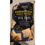 specially selected parmesan garlic & herb pita chips