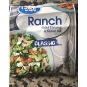 great value classic ranch dressing (2 pack) Great Value Classic Ranch Salad Dressing & Recipe Mix, 8 oz  Canister