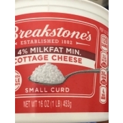 Breakstone's Cottage Cheese, Smooth & Creamy, Small Curd: Calories ...