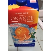 Trader Joe's Orange Juice, with Calcium and Vitamin D: Calories
