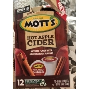 Mott's Hot Apple Cider: Calories 