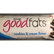 love Good Fats Snack Bar, Cookies & Cream Flavor: Calories, Nutrition ...