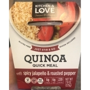 Kitchen and Love Quinoa Quick Meal, Spicy Jalapeno and Roasted Pepper ...