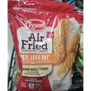 Tyson Chicken Breast Strips, Air Fried, 75% Less Fat: Calories ...