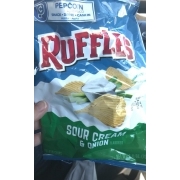 Ruffles Sour Cream & Onion Flavored, Potato Chips: Calories, Nutrition ...