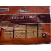 austin toasty crackers with peanut butter nutrition