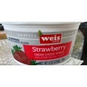Weis Cream Cheese Spread, Strawberry: Calories, Nutrition Analysis ...