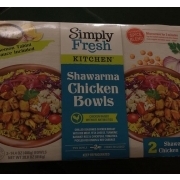 Simply Fresh Kitchen Shawarma Chicken Bowls: Calories, Nutrition ...