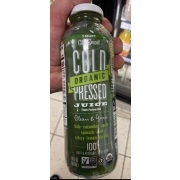 7 Select Cold Pressed Juice, Clean and Green, Organic: Calories ...