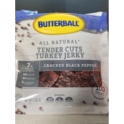Butterball Turkey Jerky, Tender Cuts, Cracked Black Pepper 