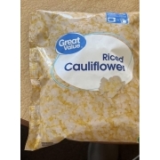 Great Value Riced Cauliflower: Calories, Nutrition Analysis & More ...
