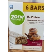 zone perfect cinnamon roll protein bars