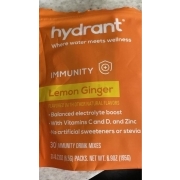 Hydrant Immunity Drink Mix, Lemon Ginger: Calories, Nutrition Analysis ...
